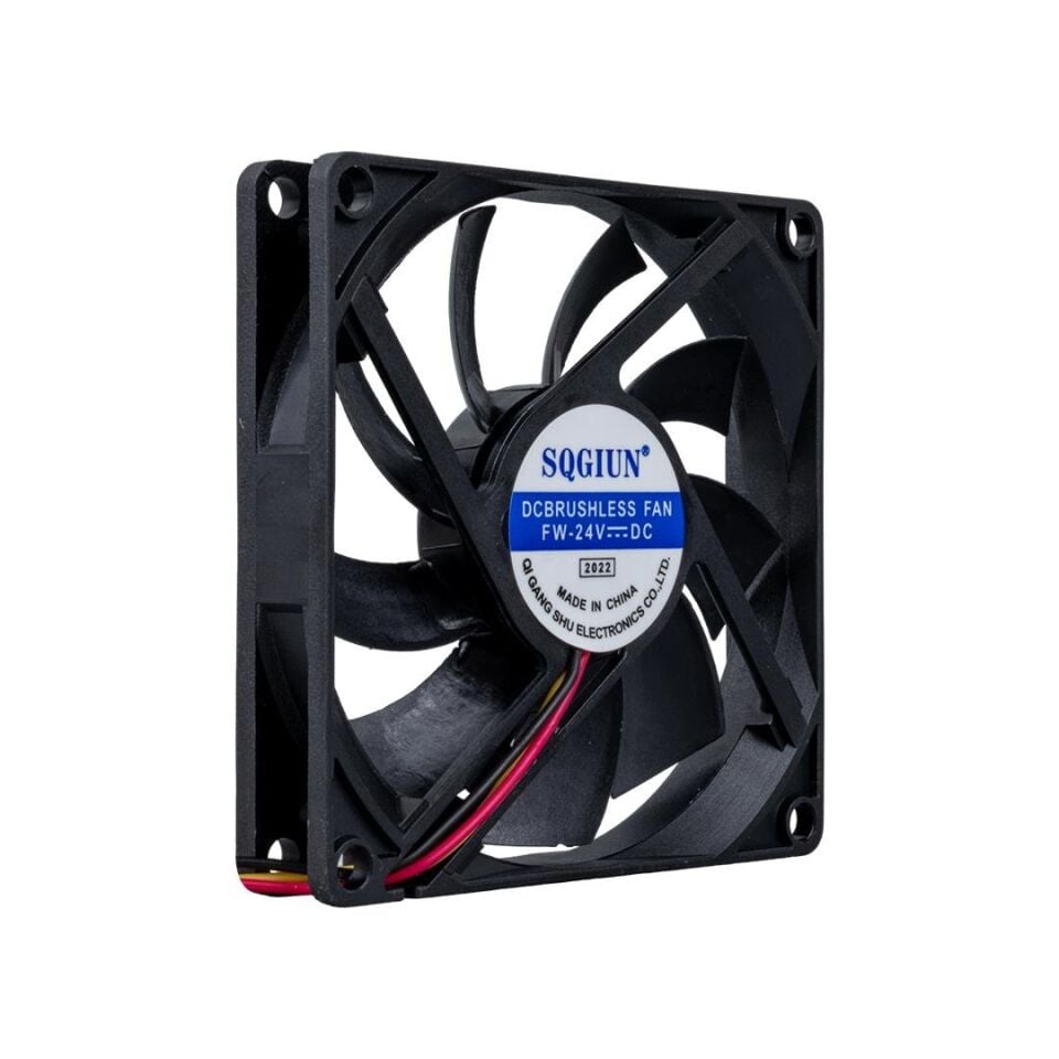 Ayt Powermaster IC-216 3 Pin Kablolu 80X80X15 Mm 24 Volt Fırçasız DC Kasa Fanı Soğutucu Fan 8x8x1.5 cm