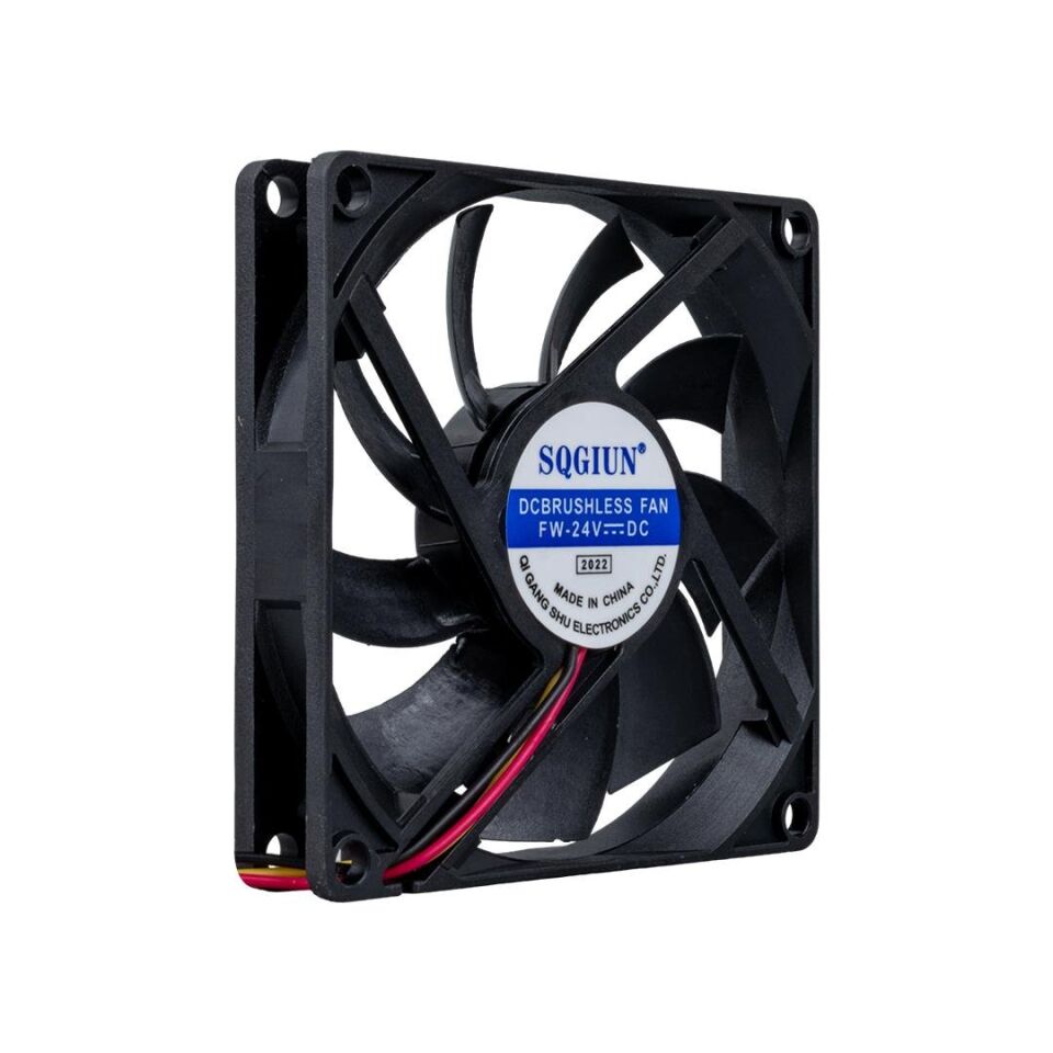 Ayt Powermaster IC-216 3 Pin Kablolu 80X80X15 Mm 24 Volt Fırçasız DC Kasa Fanı Soğutucu Fan 8x8x1.5 cm