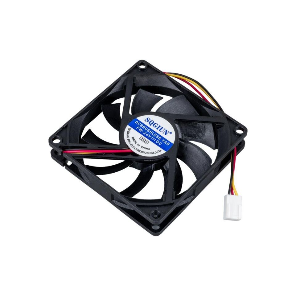 Ayt Powermaster IC-216 3 Pin Kablolu 80X80X15 Mm 24 Volt Fırçasız DC Kasa Fanı Soğutucu Fan 8x8x1.5 cm