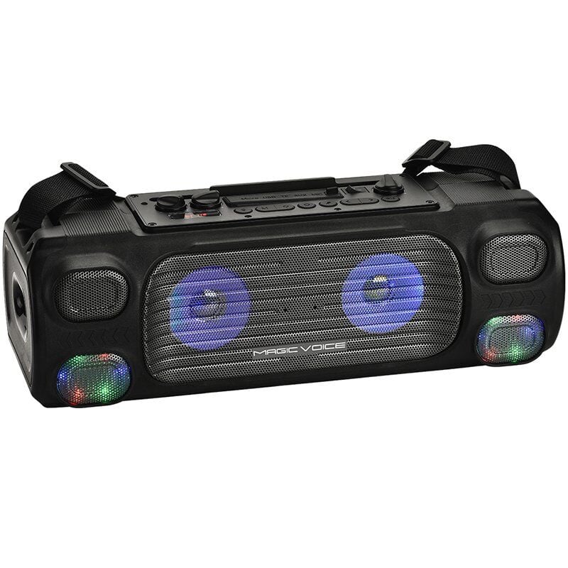Ayt Magicvoice Mv-7001 Vhf El Mikrofonlu Usb Sd Kart Bluetooth Uk 40 Watt Işıklı Seyyar Anfili Hoparlör