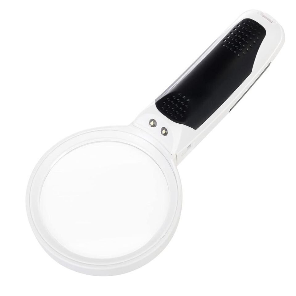 Powermaster PM-21477 2 Led li 3-10-16x Zoom Ayarlanabilir Büyüteç En İyi Büyüteç Işıklı