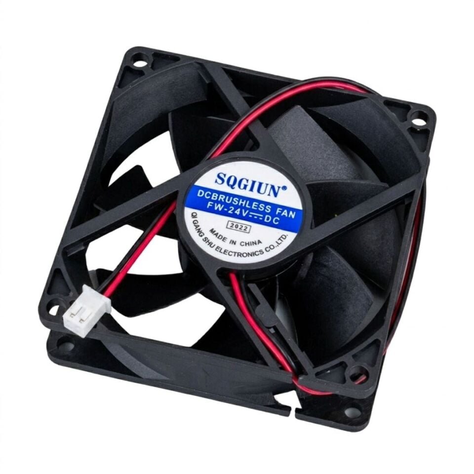 Ayt Powermaster IC-216 3 Pin Kablolu 80X80X25 Mm 24 Volt Fırçasız DC Kasa Fanı Soğutucu Fan 8x8x2.5 cm