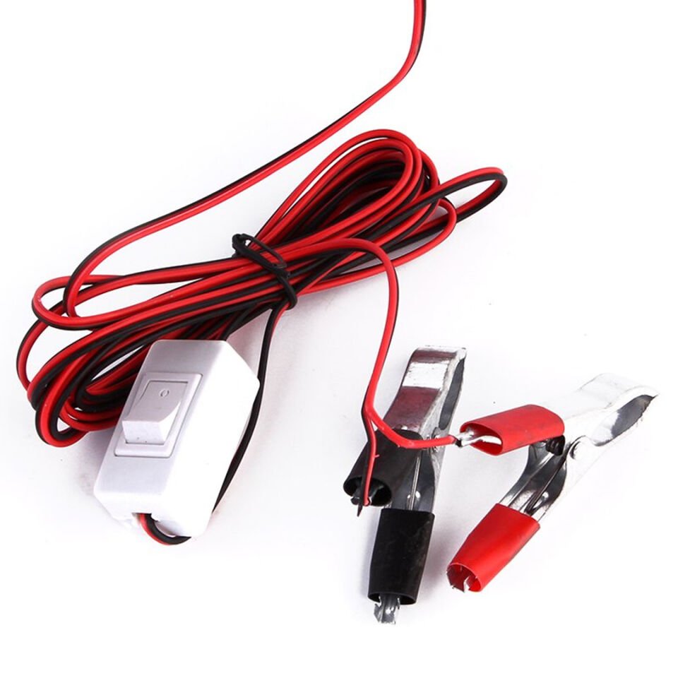 Ayt Starmax SM-2103 12 Volt 5 Watt Anahtarlı 4 Metre Seyyar Led Ampul Akü Maşalı Kamp Tamirci Çalışma Lambası