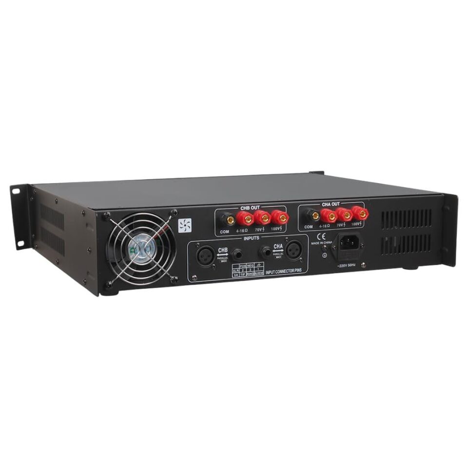 Bofmann TP-1000STT 2X500w Hat Trafolu Stereo Power Amfi 100V Profesyonel Ses Sistemi Anfi