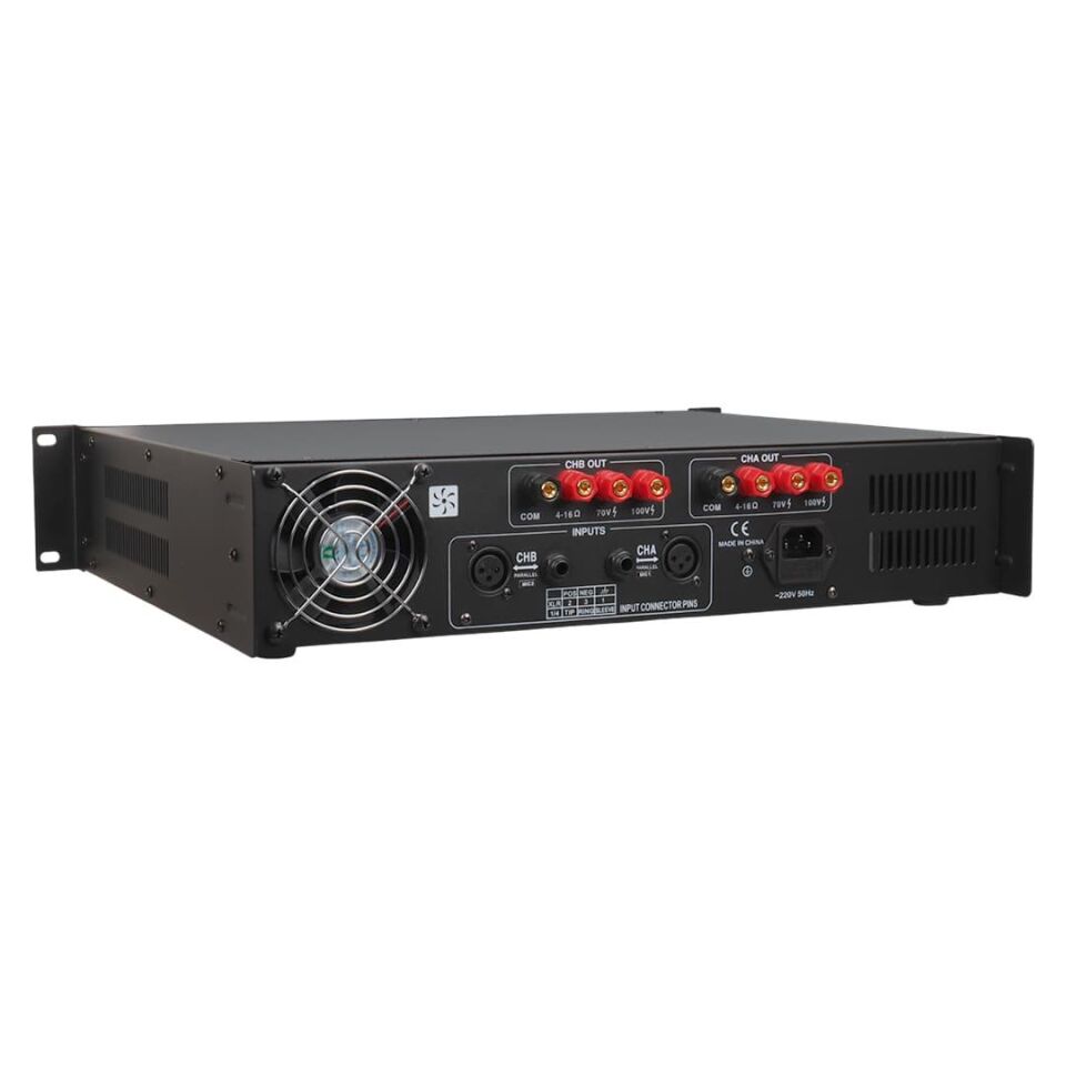 Bofmann TP-500STT 2X250w Hat Trafolu Stereo Power Amfi 100V Profesyonel Ses Sistemi Anfi