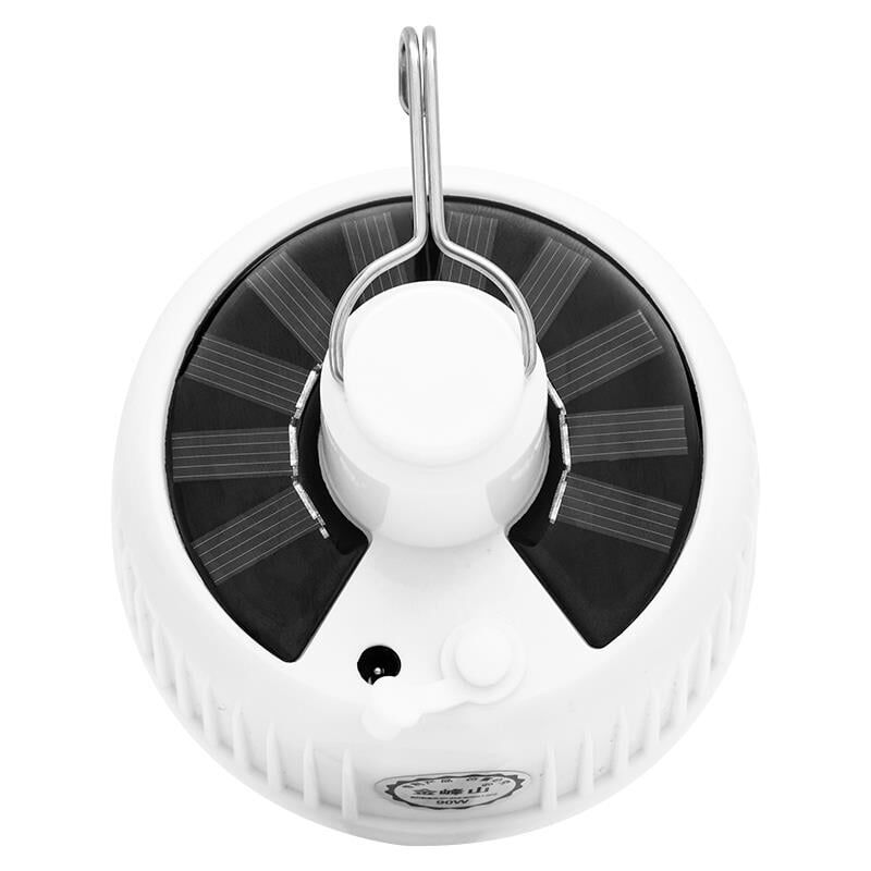 Powermaster Çok Fonksiyonlu Solar Güneş Enerjili Panelli Kamp Aydınlatması Şarjlı Işıldak Acil Durum Lambası Askılı