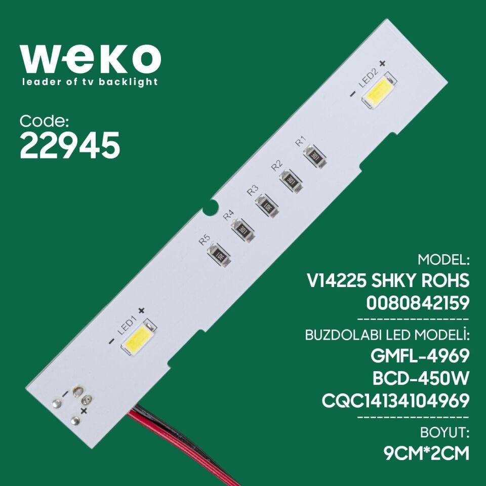 Ayt Buzdolabı İç Aydınlatma Ledi Buzdolabı Lambası CQC14134104969 2 Çipli