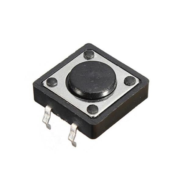 12x12x3.5 Mm IC-202 4 Pinli Tact Switch Yuvarlak Buton Düğme