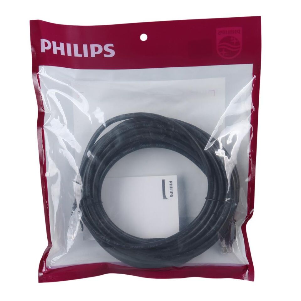 Philips 8 Metre Cat6 Ethernet Kablosu Jack Soketleri Takılı Hazır İnternet Kablosu Jak