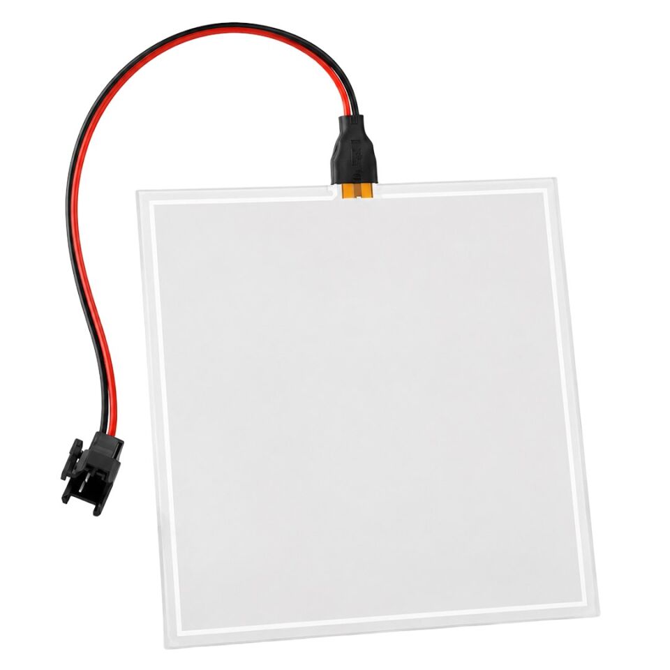 Powermaster PM-37728 100X100mm Elektrominesans (EL) 3V Led Panel Kırmızı Aydınlatmalı Esnek Yapı