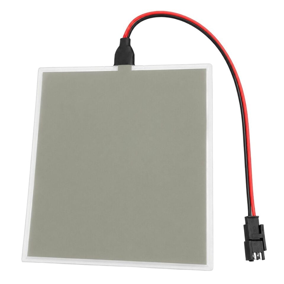 Powermaster PM-37727 100X100mm Elektrominesans (EL) 3V Led Panel Beyaz Aydınlatmalı Esnek Yapı
