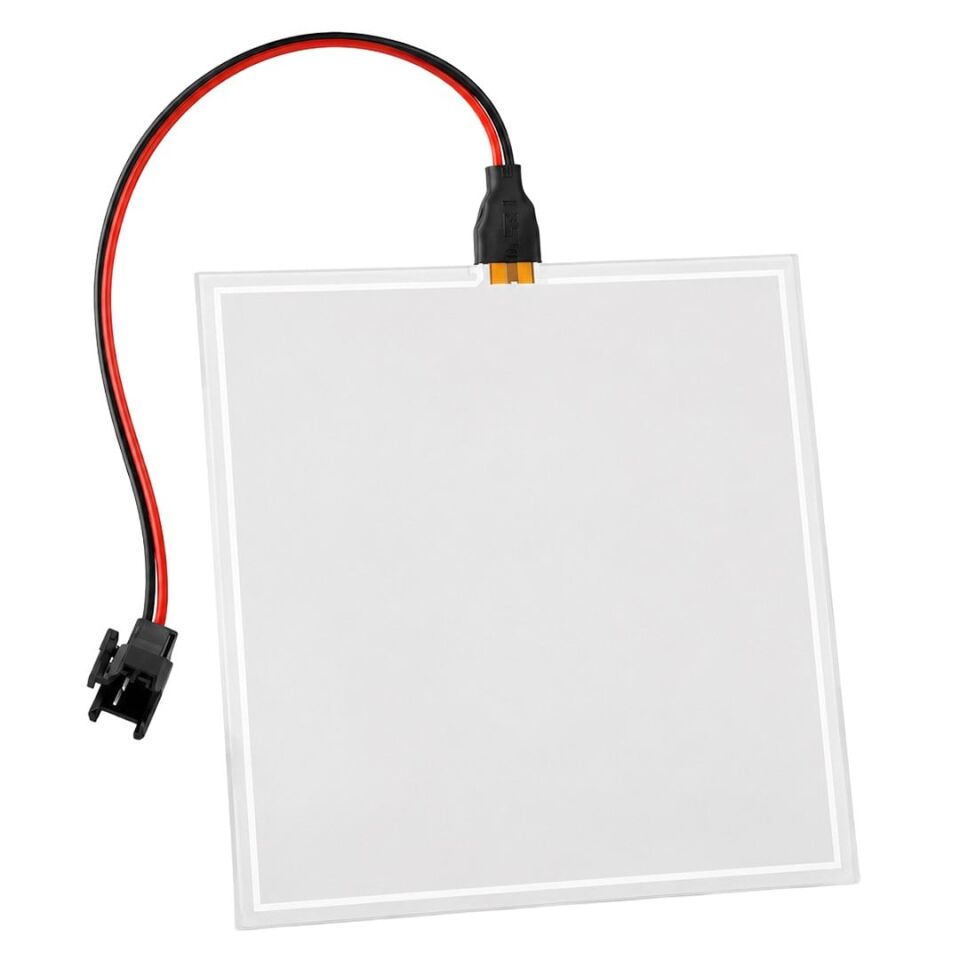 Powermaster PM-37727 100X100mm Elektrominesans (EL) 3V Led Panel Beyaz Aydınlatmalı Esnek Yapı