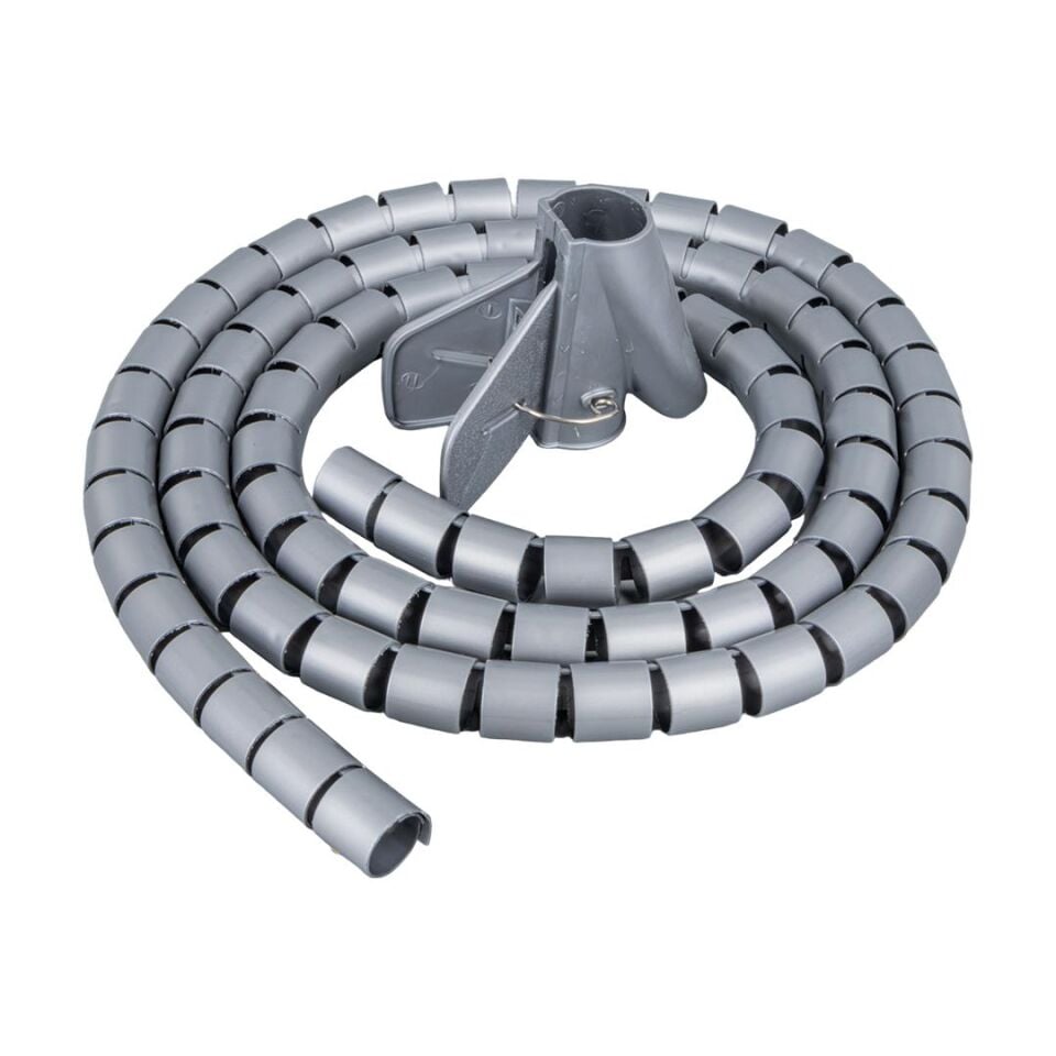 Powermaster PM-15942 22 Mm Gri 1 Metre Spiral Kablo Toplayıcı (Sabitleyici Parça)