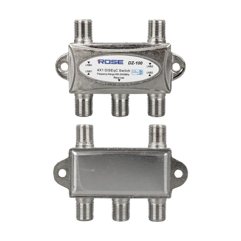 Ayt Rose DZ-100 4x1 Diseqc Switch Uydu Çanak Anten Switch 4 Girişi 1 Cihazda Toplamak İçin
