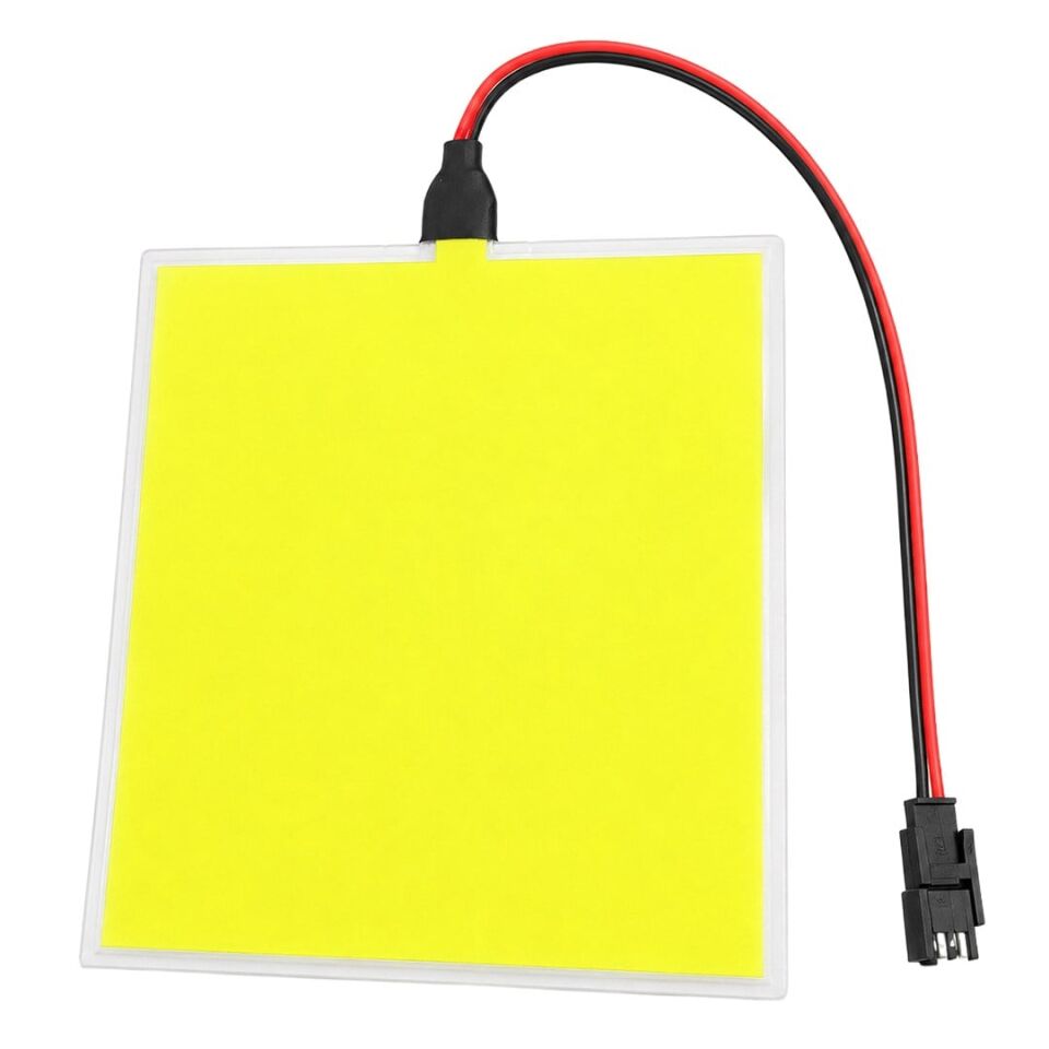 Powermaster PM-37725 100X100mm Elektrominesans (EL) 3V Led Panel Sarı Aydınlatmalı Esnek Yapı