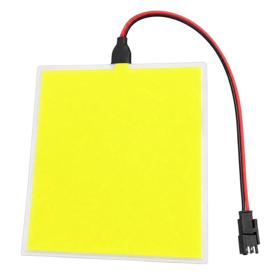Powermaster PM-37725 100X100mm Elektrominesans (EL) 3V Led Panel Sarı Aydınlatmalı Esnek Yapı