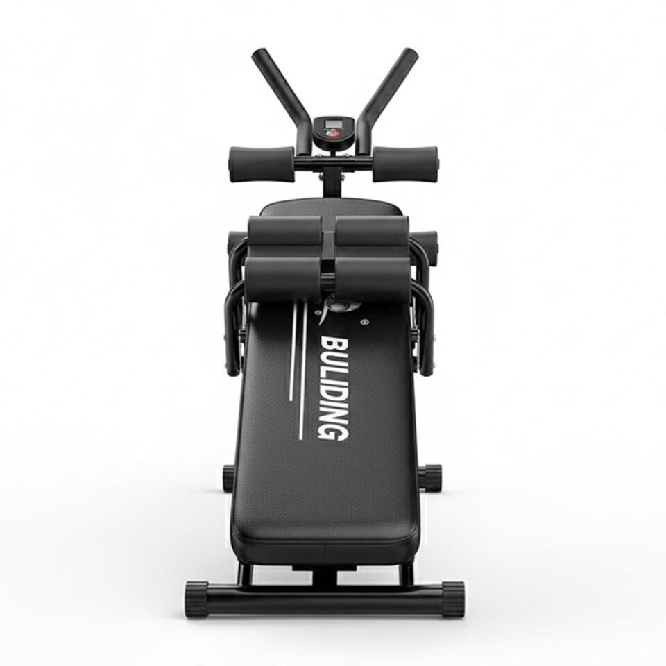 Sunup SN-29122 Fonksiyonel Karın Kası Mekik Sehpası Dijital Sayaçlı Katlanabilir Fitness Egzersiz Aleti