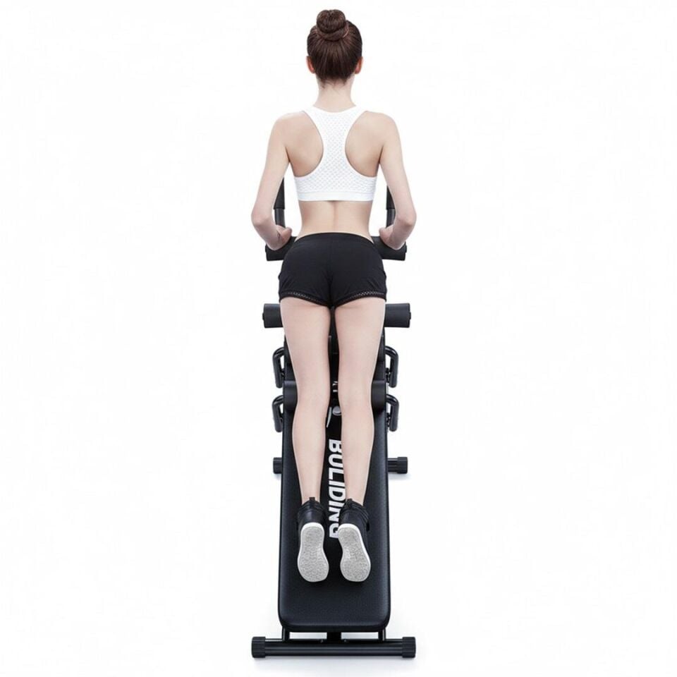 Sunup SN-29122 Fonksiyonel Karın Kası Mekik Sehpası Dijital Sayaçlı Katlanabilir Fitness Egzersiz Aleti