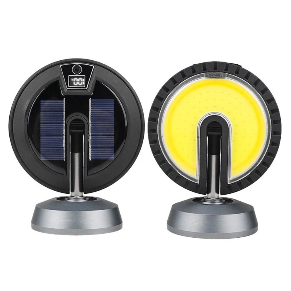 Powermaster Çalışma Lambası 25 Watt Usb Type-c Girişli Cob Led Solar Güneş Enerjili Dönebilen Kamp Aydınlatma Ayaklı