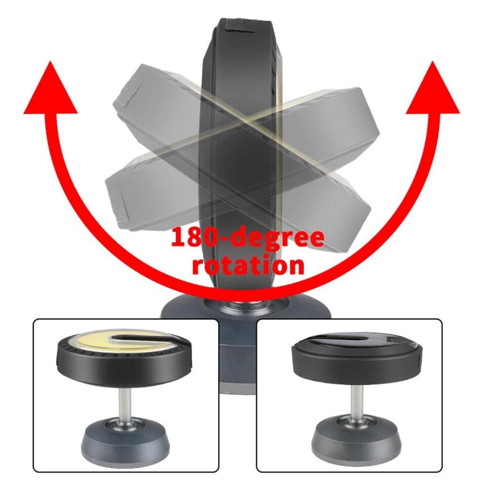 Powermaster Çalışma Lambası 25 Watt Usb Type-c Girişli Cob Led Solar Güneş Enerjili Dönebilen Kamp Aydınlatma Ayaklı