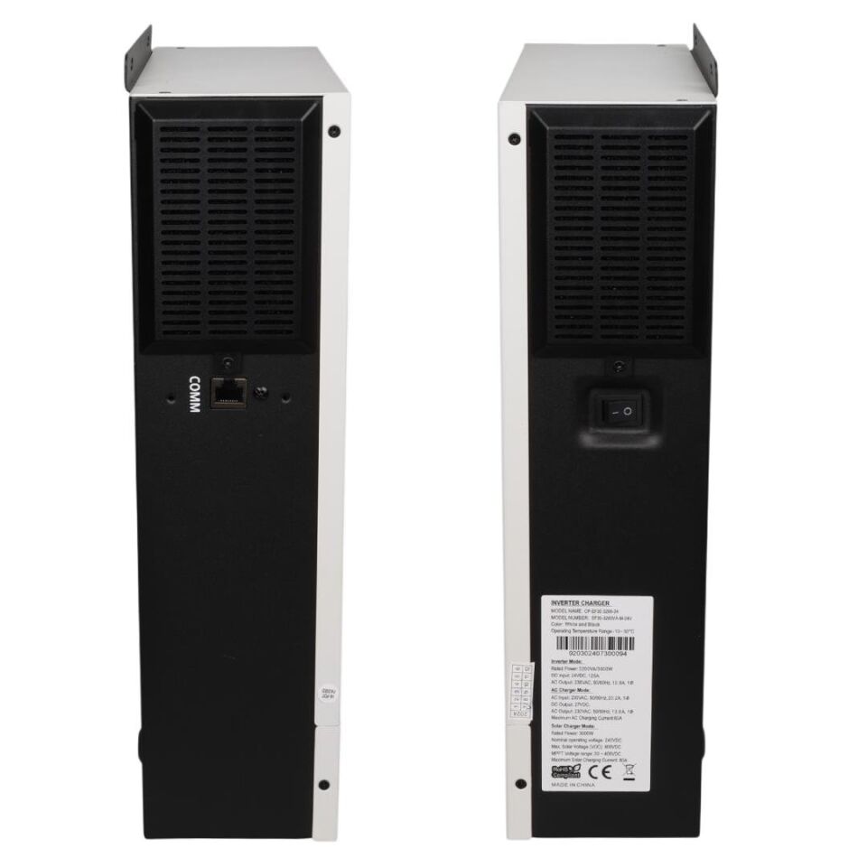 Ayt Powermaster CP-EF30 24V 125A 3000W Off-Grid Hibrit Saf Sinüs Güç İnverteri MPPT Solar Güneş Enerjisi AC Şarj