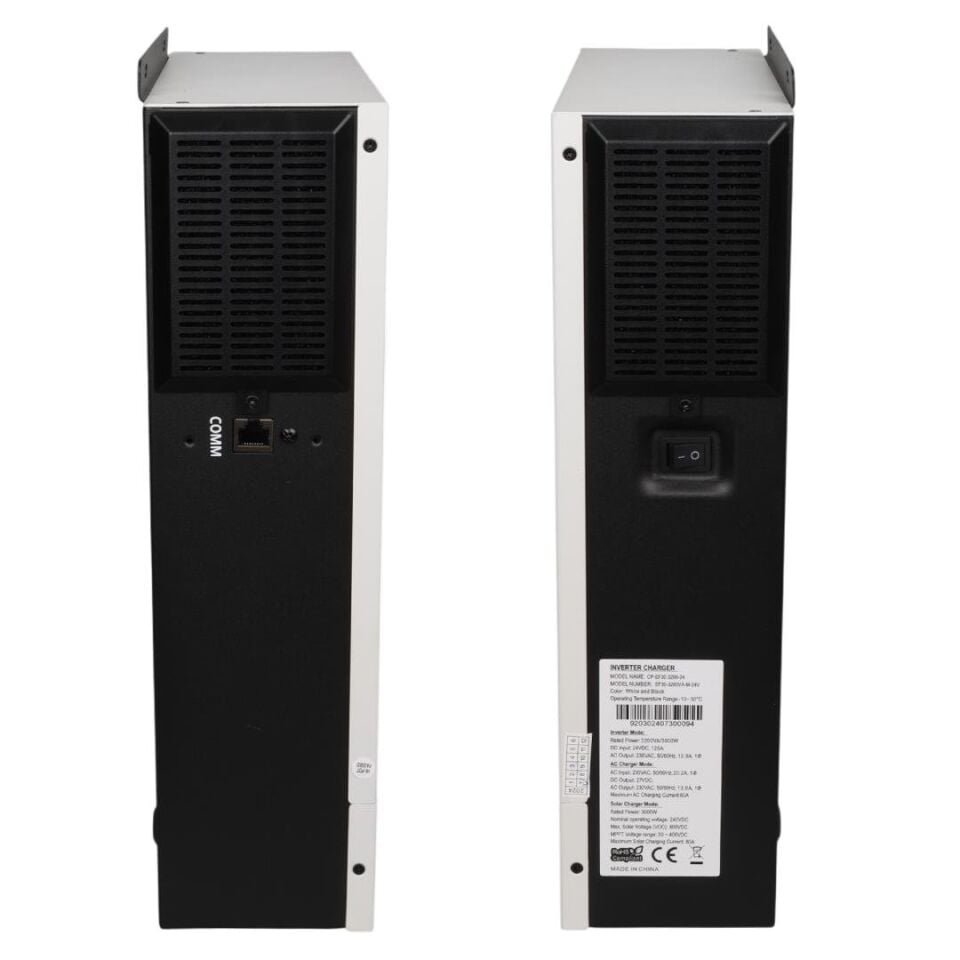 Powermaster CP-EF30 24V 125A 3000W Off-Grid Hibrit Saf Sinüs Güç İnverteri (MPPT Solar + AC Şarj)