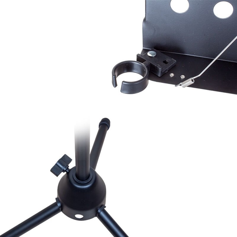 Magicvoice Mv-19498 70-140 Cm Çift Mikrofon Tutacaklı Müzik Nota Sehpası Şef Tipi