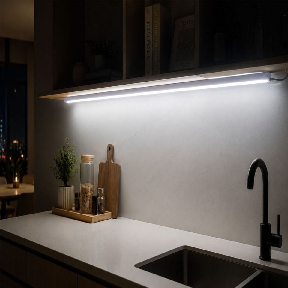 Ledx AL-EXTK40 220 Volt - 40 Watt 6500K 120 Cm Beyaz Led 2'Li Paket Kristal Bant Armatür