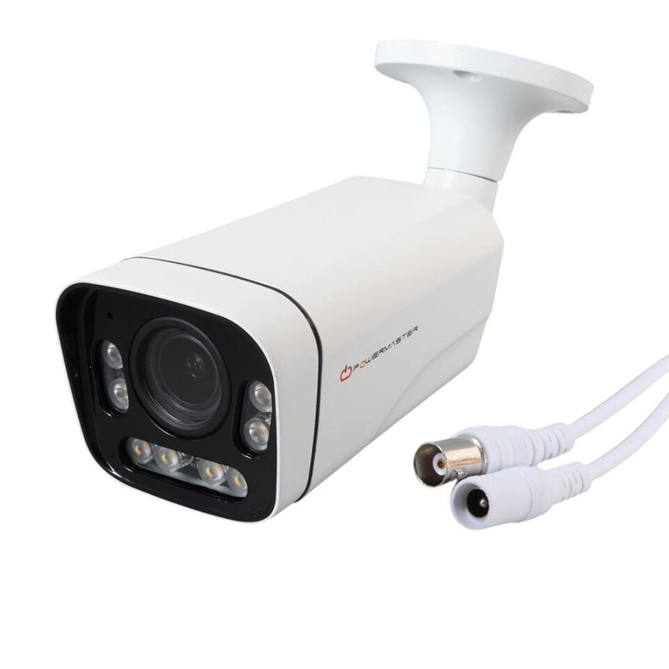 Powermaster 2Mp 2.8-12 Mm Varifocal AHD Metal Kasa Bullet Güvenlik Kamerası Dvr Kayıt Cihazı Kamerası