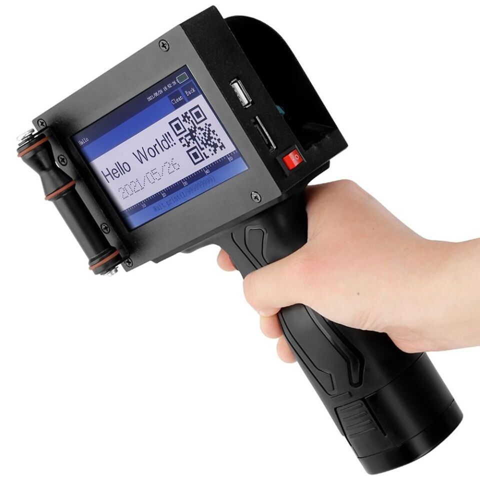 Ayt Powermaster PM-10878 4.3 İnç Dokunmatik Ekranlı Şarjlı Endüstriyel El Tipi Portatif Mürekkep Yazıcı