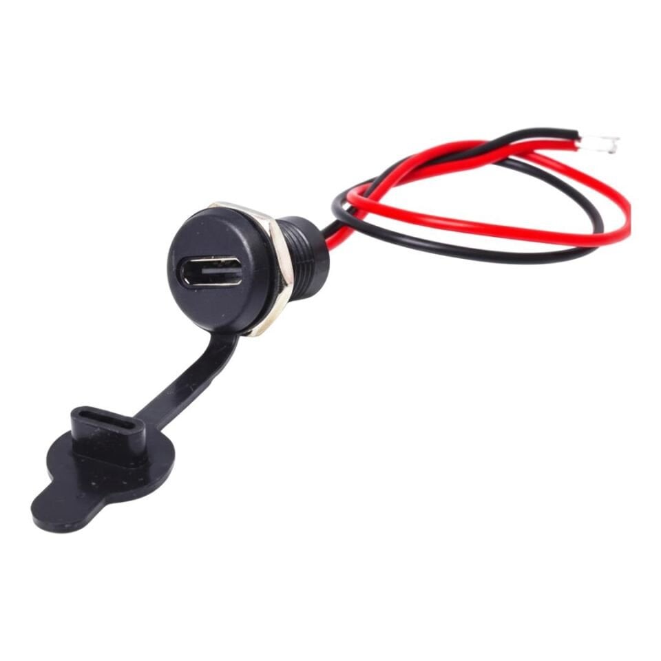 Powermaster IC-266T-1 Pano Tipi Type-C Şase Dişi 2P Şarj Bağlantı Modülü