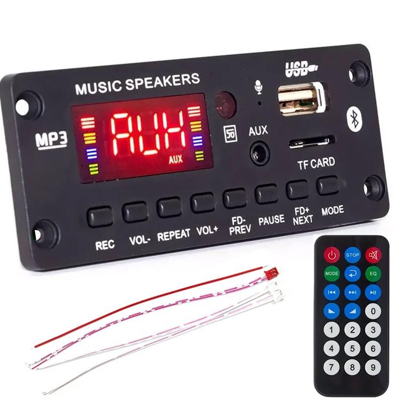 Ayt Magicvoice G010 Usb Sd Kart Bluetooth Oto Teyp Çevirici Kumandalı 2x25W Anfi Çıkışlı Dijital Player Board