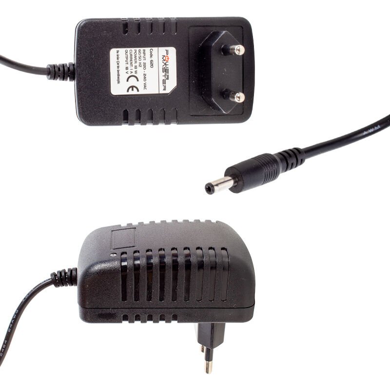Ayt Powermaster 18 Volt 1 Amper Plastik Kasa Priz Tip Adaptör 3.5x1.35 Uç 18V 1A