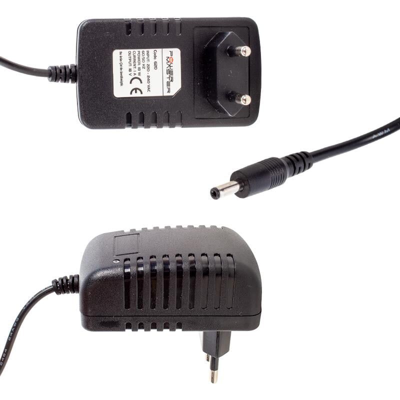 Ayt Powermaster 18 Volt 1 Amper Plastik Kasa Priz Tip Adaptör 3.5x1.35 Uç 18V 1A