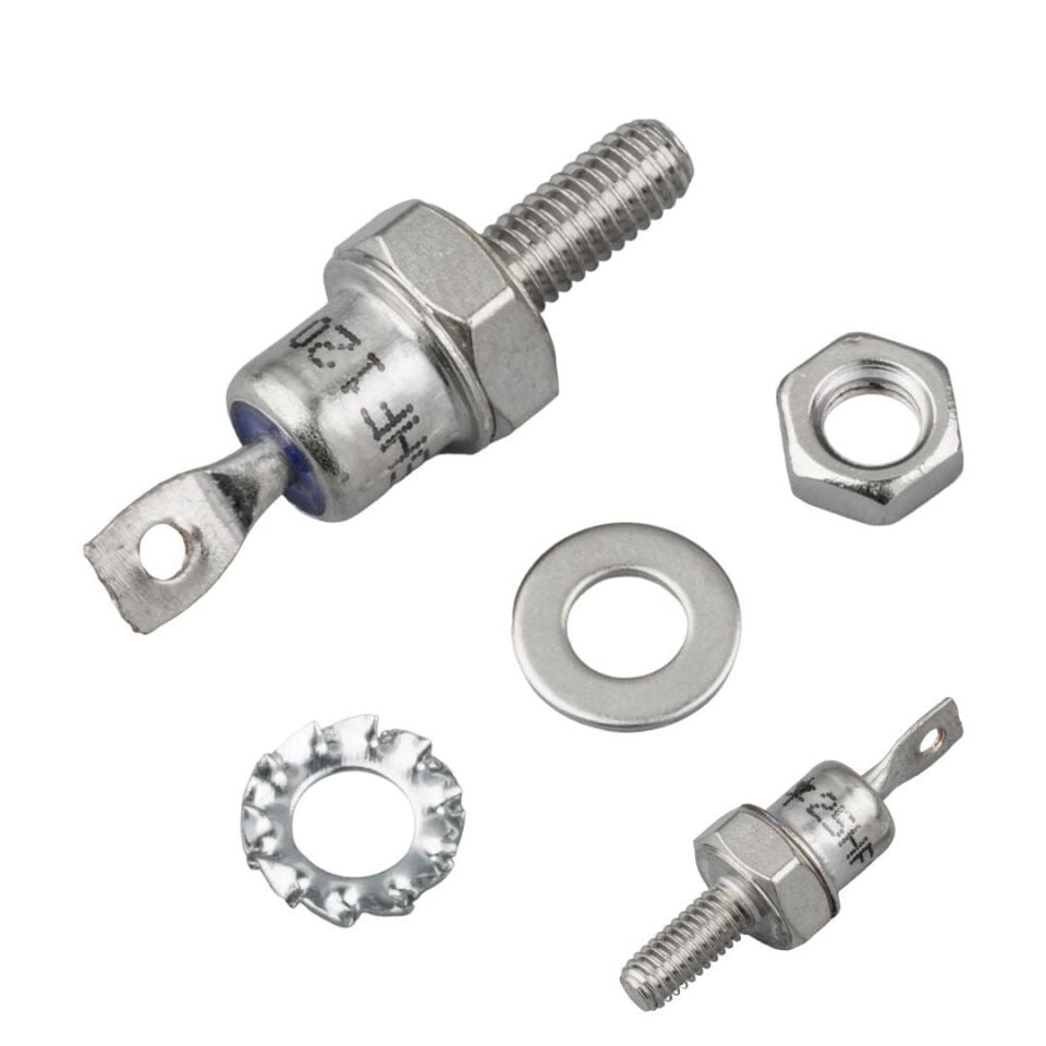 Powermaster Spiral Diyot 25HF120 25A 1200V Metal Vidalı Diyot - Katot