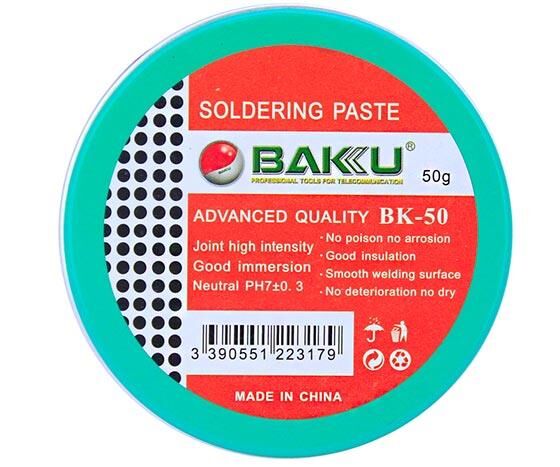 Ayt Baku BK-50 50 Gram Lehim Havya Pastası Yüksek Kaliteli Lehimleme İleri Seviye Soldering Paste