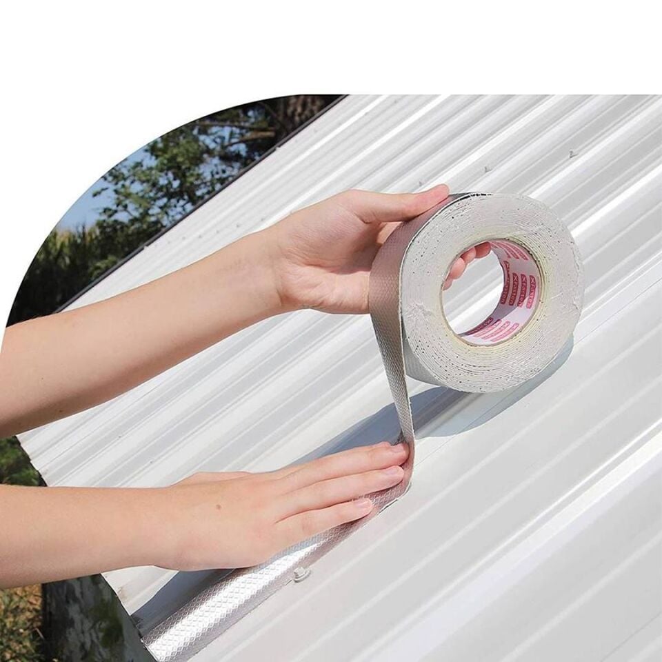 Ayt Sunup Süper Güçlü Su Sızdırmaz İzolasyon Ve Tamir Bandı Bütil Bant 10 cm Genişlik 2 Metre Uzunluk Esnek Bant