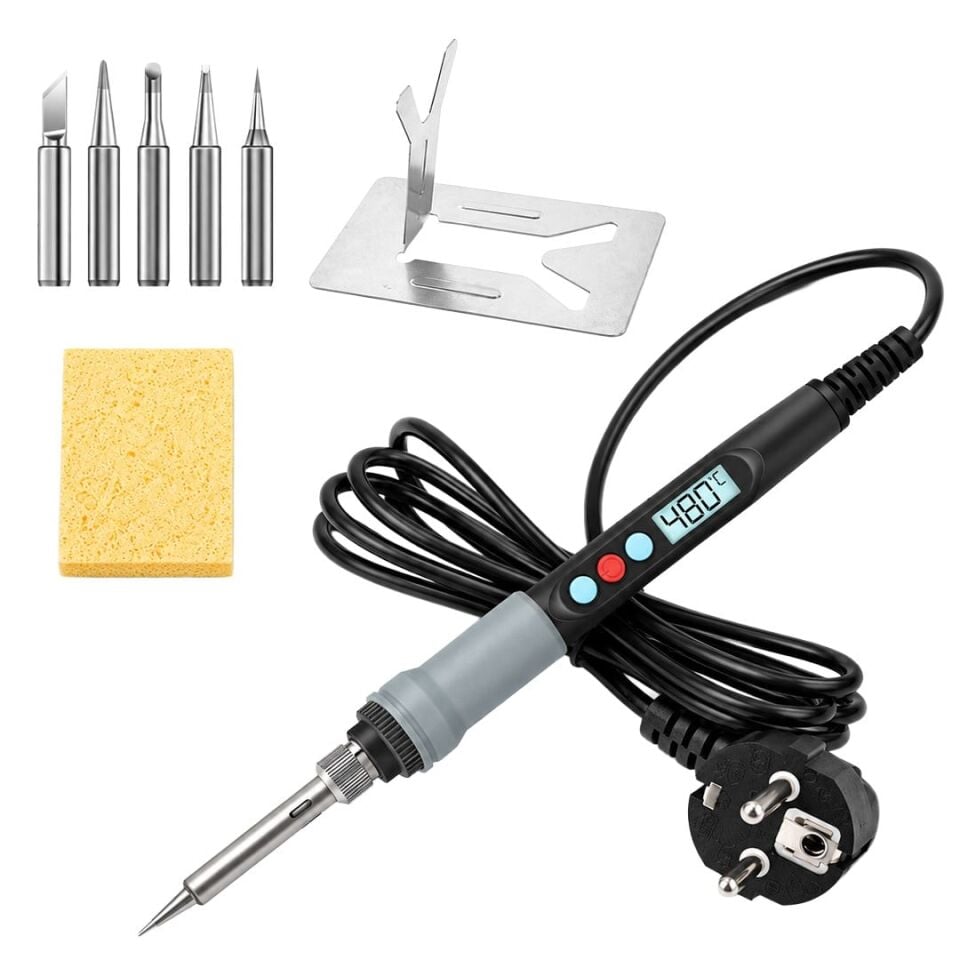 Powermaster PM-37867 90W Dijital Ayarlanabilir Isılı Lehim Makinesi Kalem Havya