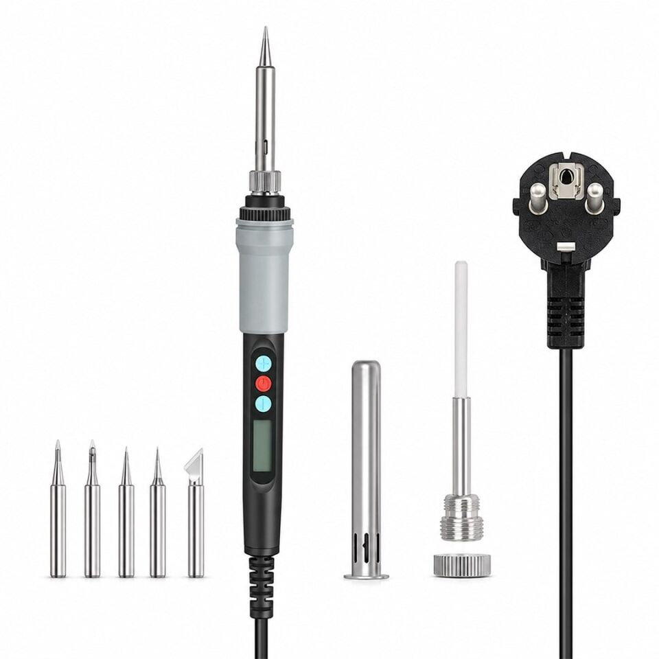 Powermaster PM-37867 90W Dijital Ayarlanabilir Isılı Lehim Makinesi Kalem Havya