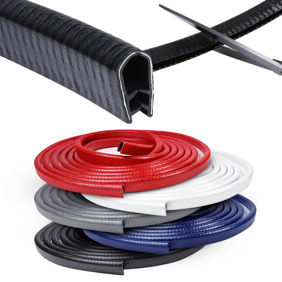 Powermaster PM-26301 U Tip Araç Kapı Çarpma Çizik Engelleyici Koruyucu 5 Metre Şerit