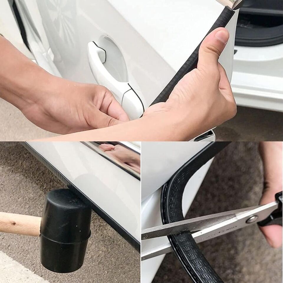Ayt Magicvoice Mv-26301 U Tip Araç Oto Kapı Çarpma Çizik Engelleyici Koruyucu 5 Metre Şerit Mavi
