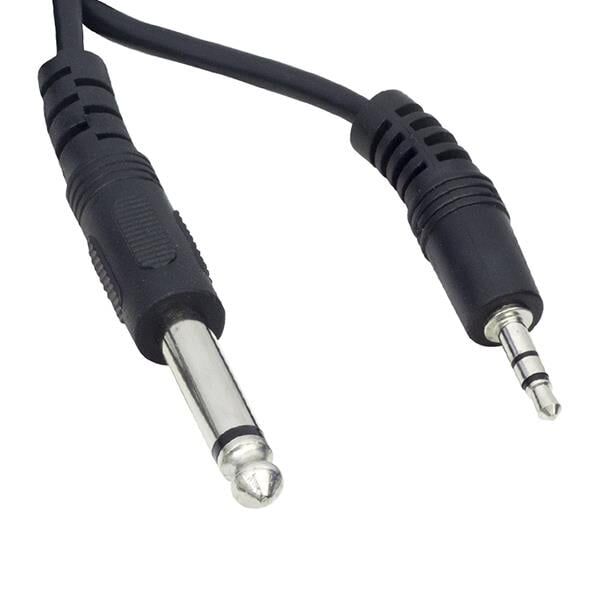 Ayt 3.5 Mm Stereo Erkek 6.3 Mm Mono Erkek 1 Metre Kablo 3.5 mm Jack Aux Kulaklık Dişi Girişi 6.3 mm Erkek Girişi