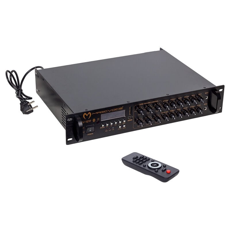 Ayt Magicvoice Mv-1217 6 Kanal 50W Usb Bluetooth RmsTrafolu Anfi Okul Konferans Salonu Cami Amfisi
