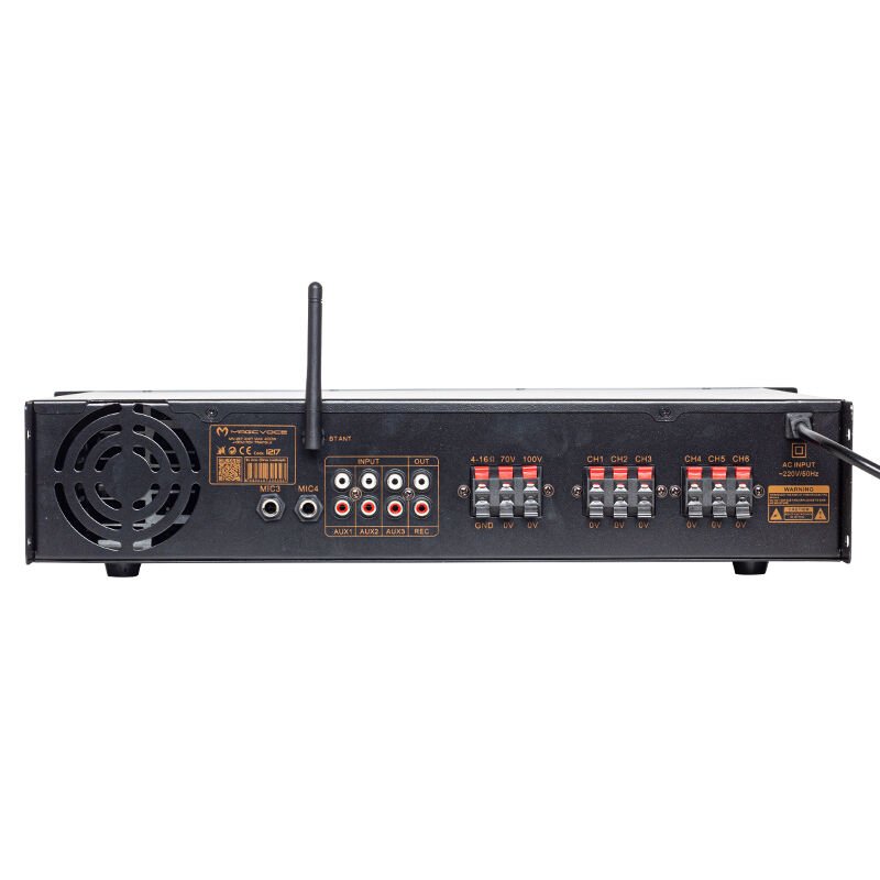 Ayt Magicvoice Mv-1217 6 Kanal 50W Usb Bluetooth RmsTrafolu Anfi Okul Konferans Salonu Cami Amfisi