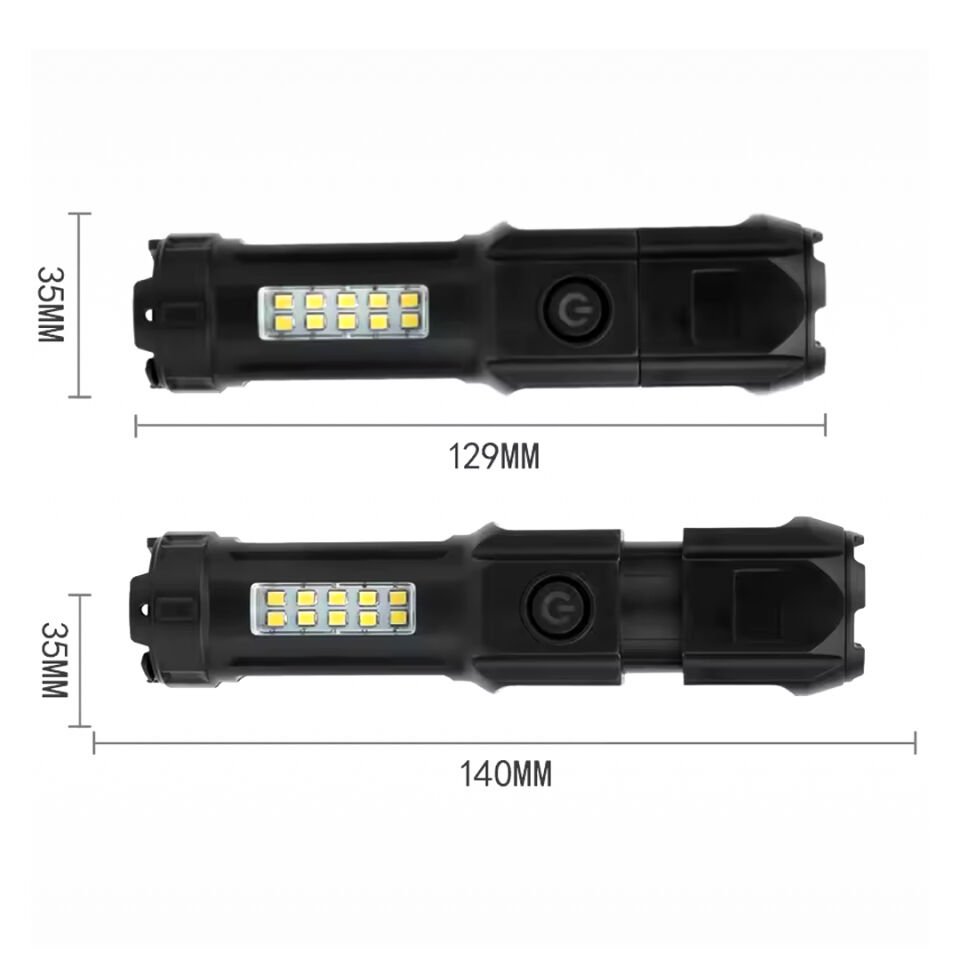 Powermaster El Feneri Uzun Menzilli Zoomlu Flash Powerbank Özellikli El Feneri Işıldak Led Aydınlatma