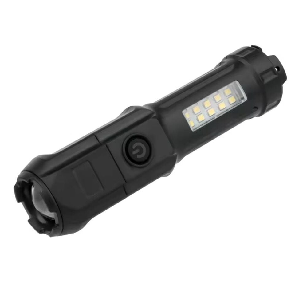 Powermaster El Feneri Uzun Menzilli Zoomlu Flash Powerbank Özellikli El Feneri Işıldak Led Aydınlatma