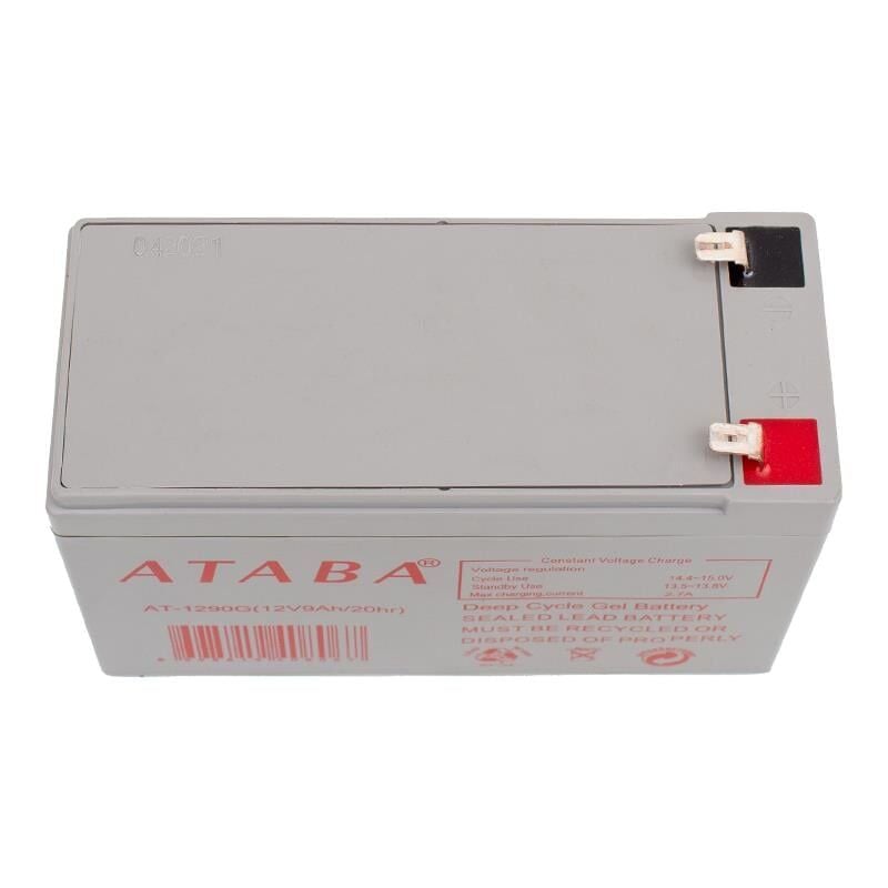 Ataba AT1290G 12 Volt 9 Amper Jel Akü Yeni Tarihli Taze Akü 150 X 65 X 90 Mm