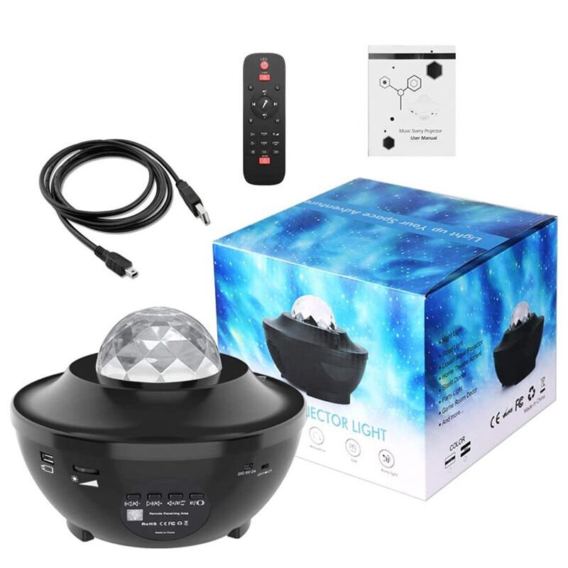 Ayt Powermaster PM-7388 Bluetooth Destekli Animasyonlu Ufo Tip Disko Topu Gece Lambası Tavan Aydınlatma Led