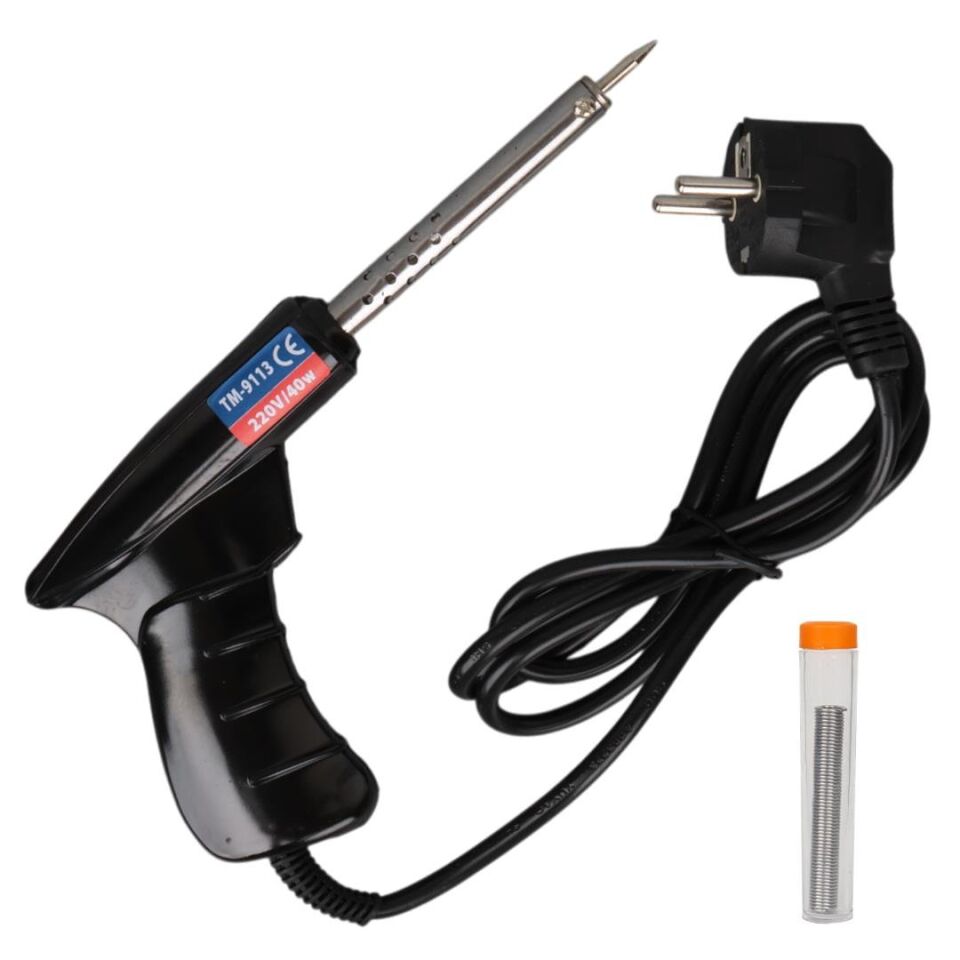 Ayt Technomax TM-9113 40 Watt Tabanca Havya Lehim Telli Lehim Makinesi Aleti AC220V 120cm Kablolu