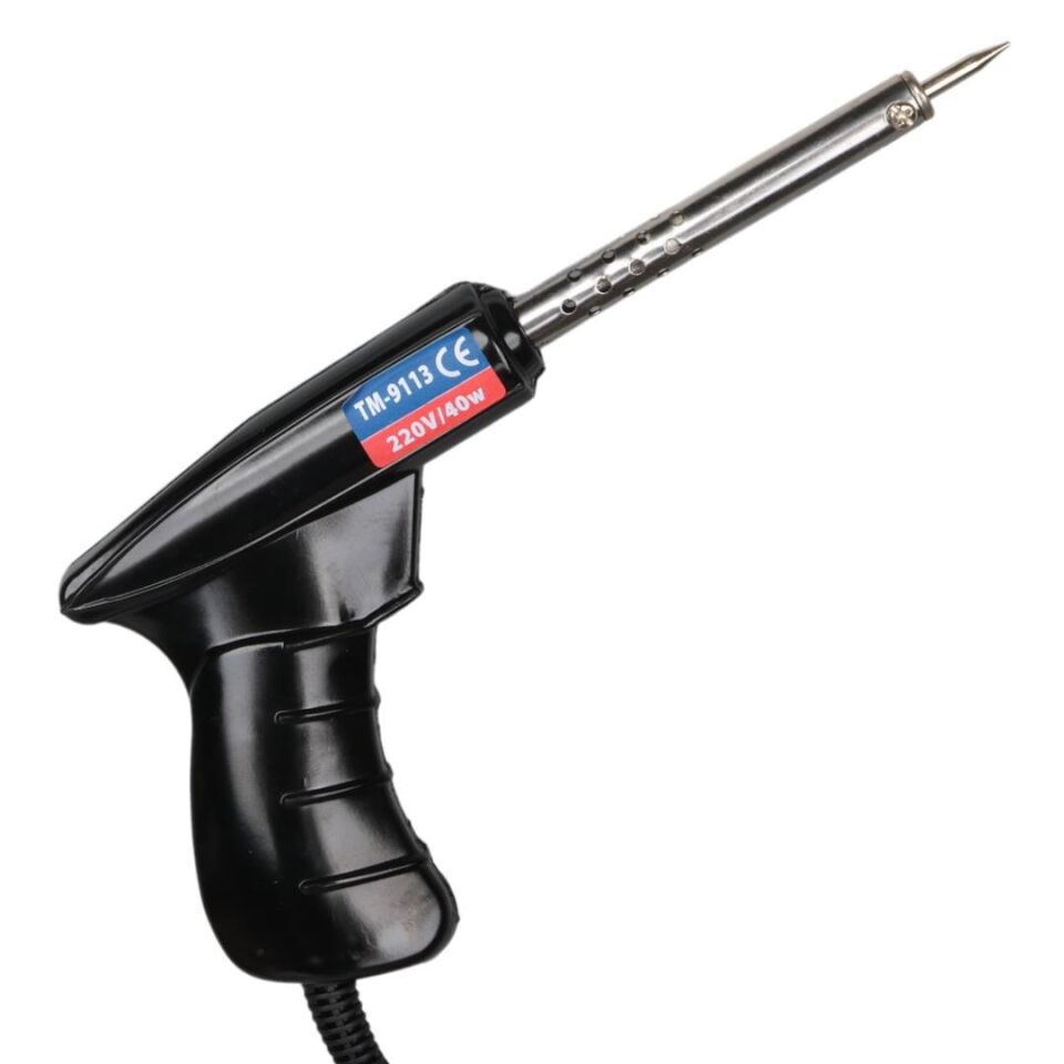 Ayt Technomax TM-9113 40 Watt Tabanca Havya Lehim Telli Lehim Makinesi Aleti AC220V 120cm Kablolu